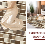 Ultra Soft Area Rug, Non Slip, Stain Resistant, Washable Area Rugs for Living Room, Bedroom, Stylish Cozy Neutral Geometric(Beige)
