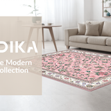 Whimsical Colorful Botanical Motif(Pink)