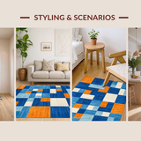 Funky Rainbow Fuzzy Geometry(Blue)