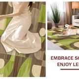Elegant Curvilinear Motif(Green)