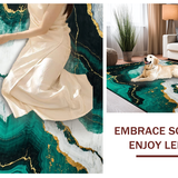 Dynamic Green Textured Composition(Green)