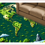Charming Circular World Design Aesthetic(Green)