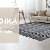 Mid century Monochrome Checkerboard Style(Black)