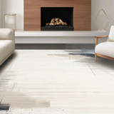 Ultra Soft Area Rug, Non Slip, Stain Resistant, Washable Area Rugs for Living Room, Bedroom, Serene Light Beige Artistic Flair(Beige)