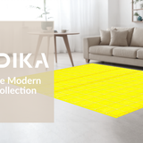 Ultra Soft Area Rug, Non Slip, Stain Resistant, Washable Area Rugs for Living Room, Bedroom, Bold Striped Earthy Vibe(Yellow)
