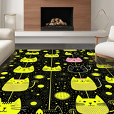 Delightful Child Friendly Cat Imagery(Black)