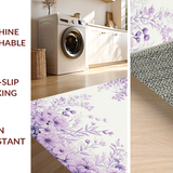 Ultra Soft Area Rug, Non Slip, Stain Resistant, Washable Area Rugs for Living Room, Bedroom, Whimsical Lilac Petal Display(Purple)