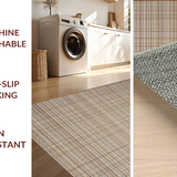 Inviting Subtle Checkered Design(Beige)