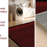 Ultra Soft Area Rug, Non Slip, Stain Resistant, Washable Area Rugs for Living Room, Bedroom, Edgy Hypebeast Inspired Floor Art(Red)