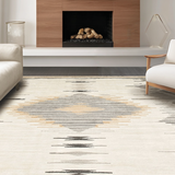Ultra Soft Area Rug, Non Slip, Stain Resistant, Washable Area Rugs for Living Room, Bedroom, Sophisticated Muted Animal Print(Beige)