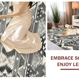 Elegant Earth Toned Geometric Features(Black)