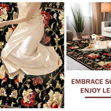 Traditional Handcrafted Flower Motif(Black)