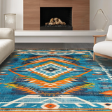 Chic Ethnic Patterned Elegance(Blue)