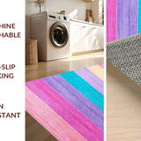 Ultra Soft Area Rug, Non Slip, Stain Resistant, Washable Area Rugs for Living Room, Bedroom, Lively Playful Iridescent Touch(Pink)