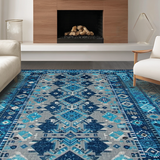 Artistic Modern Lattice Design(Blue)