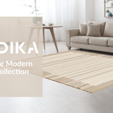 Ultra Soft Area Rug, Non Slip, Stain Resistant, Washable Area Rugs for Living Room, Bedroom, Timeless Subtle Woven Design(Beige)