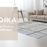 Ultra Soft Area Rug, Non Slip, Stain Resistant, Washable Area Rugs for Living Room, Bedroom, Black White Geometric Rug(Gray)