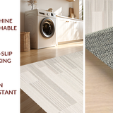 Ultra Soft Area Rug, Non Slip, Stain Resistant, Washable Area Rugs for Living Room, Bedroom, Elegant Subtle Chunky Knit Appeal(Beige)