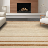 Ultra Soft Area Rug, Non Slip, Stain Resistant, Washable Area Rugs for Living Room, Bedroom, Elegant Solid Organic Aesthetic(Beige)
