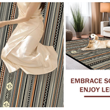 Ultra Soft Area Rug, Non Slip, Stain Resistant, Washable Area Rugs for Living Room, Bedroom, Elegant Southwestern Patterned Motif(Gray)