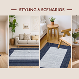 Contemporary Navy Trellis Design(Blue)