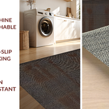 Ultra Soft Area Rug, Non Slip, Stain Resistant, Washable Area Rugs for Living Room, Bedroom, Artful Fluffy Patterned Decor(Brown)