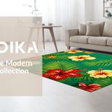 Ultra Soft Area Rug, Non Slip, Stain Resistant, Washable Area Rugs for Living Room, Bedroom, Colorful Geometric Coastal Charm(Green)
