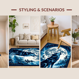 Enchanting Nighttime Wilderness Decor(Blue)