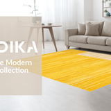 Ultra Soft Area Rug, Non Slip, Stain Resistant, Washable Area Rugs for Living Room, Bedroom, Radiant Contemporary Yellow Hue(Yellow)