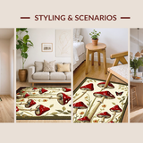 Enchanting Nature Inspired Motif(Red)