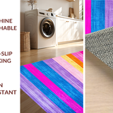 Ultra Soft Area Rug, Non Slip, Stain Resistant, Washable Area Rugs for Living Room, Bedroom, Charming Kid-Friendly Textured Art(Purple)