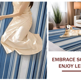 Contemporary Striped Vintage Fusion(Blue)