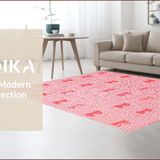 Ultra Soft Area Rug, Non Slip, Stain Resistant, Washable Area Rugs for Living Room, Bedroom, Coquette Bow Microfiber Plush(Pink)
