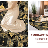 Chic Abstract Black and Gold Motif(Black)