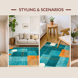 Artistic Layered Color Arrangement(Blue)