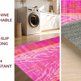 Ultra Soft Area Rug, Non Slip, Stain Resistant, Washable Area Rugs for Living Room, Bedroom, Eclectic Animal Fantasy Decor(Pink)