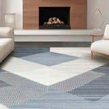 Ultra Soft Area Rug, Non Slip, Stain Resistant, Washable Area Rugs for Living Room, Bedroom, Chic 3D Layered Bubble Motif(Gray)