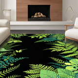 Ultra Soft Area Rug, Non Slip, Stain Resistant, Washable Area Rugs for Living Room, Bedroom, Chic Minimalist Insect Print(Green)