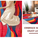 Charming Colorblock Retro Style(Red)