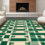 Chic Green Geometric Mosaic(Green)