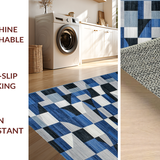 Stylish Triadic Color Block Design(Blue)
