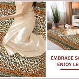 Ultra Soft Area Rug, Non Slip, Stain Resistant, Washable Area Rugs for Living Room, Bedroom, Artistic Rustic Animal Print Concept(Orange)