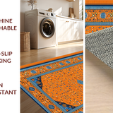 Ultra Soft Area Rug, Non Slip, Stain Resistant, Washable Area Rugs for Living Room, Bedroom, Contemporary Animal-Inspired Decor(Orange)