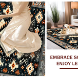 Striking Color Geometric Shapes(Black)
