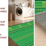 Ultra Soft Area Rug, Non Slip, Stain Resistant, Washable Area Rugs for Living Room, Bedroom, Bold Graphic Animal Patterned Rug(Green)