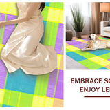 Artistic Multicolored Checkered Composition(Yellow)