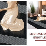 Elegant Shaggy Circular Aesthetic(Black)