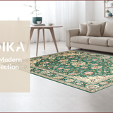 Ultra Soft Area Rug, Non Slip, Stain Resistant, Washable Area Rugs for Living Room, Bedroom, Rustic Charming Geometric Composition(Beige)