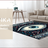 Ultra Soft Area Rug, Non Slip, Stain Resistant, Washable Area Rugs for Living Room, Bedroom, Farmhouse Tufted Laundry Room Accent Rug(Black)
