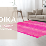 Ultra Soft Area Rug, Non Slip, Stain Resistant, Washable Area Rugs for Living Room, Bedroom, Chic Lighthearted Animal Print(Pink)